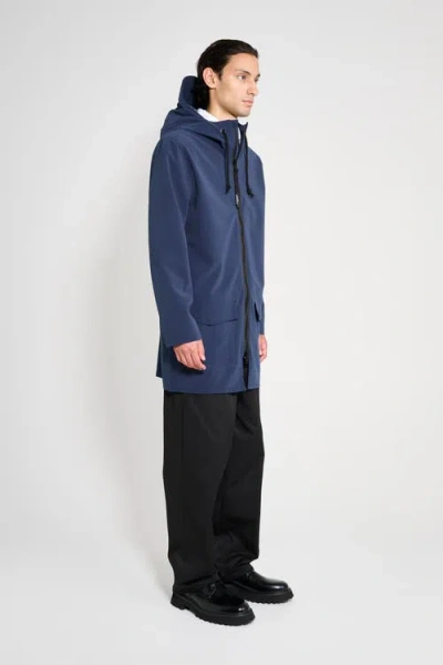 Stutterheim Stockholm Patch Raincoat In Brown