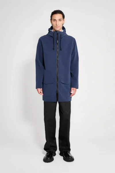 Stutterheim Stockholm Patch Raincoat In Brown