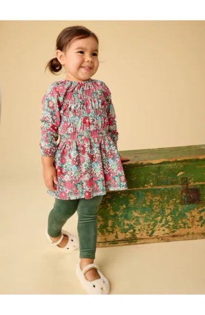 Tea Collection Velour Leggings In Green