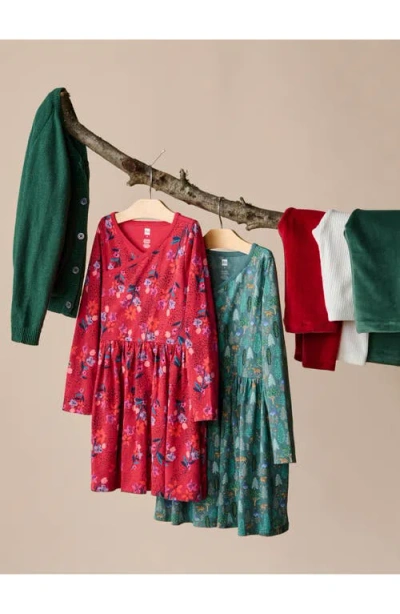 Tea Collection Velour Leggings In Green