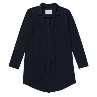 The Cat's Pajamas Pima Knit Night Shirt In Brown