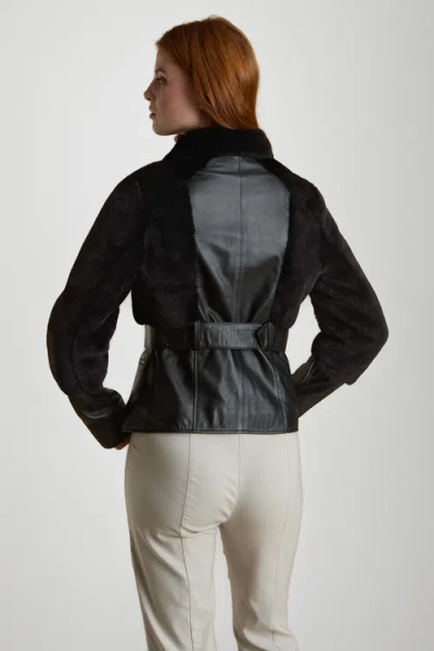 Furniq Uk Alice Leather Jacket In Brown