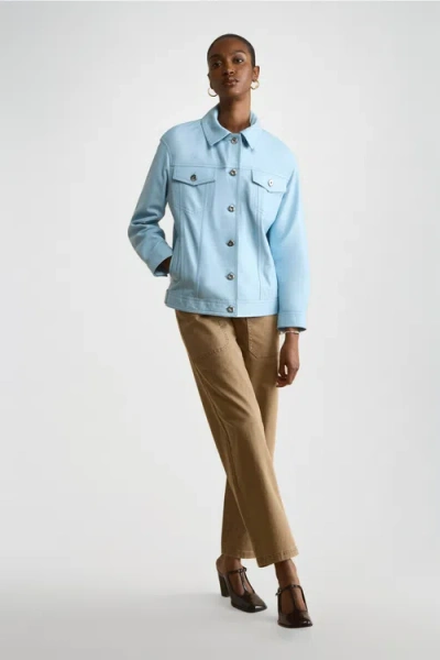 Furniq Uk Bobbie Leather Shirt Jacket In Brown