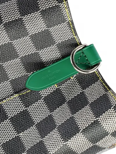 Pre-owned Louis Vuitton Neonoe Handbag Limited Edition Colored Damier Mm Bucket Bag In Black
