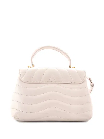 Pre-owned Louis Vuitton New Wave Hold Me Top Handle Bag Quilted Leather Satchel In Neutral