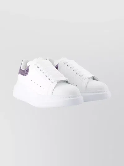 Alexander Mcqueen Oversized Sneakers Featuring Platform Sole In White