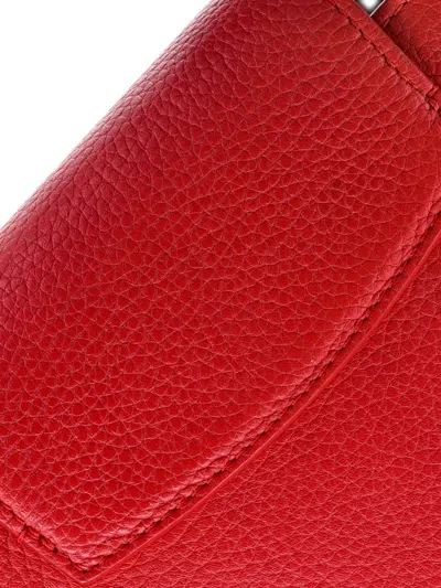 Pre-owned Louis Vuitton Capucines Bag Leather Bb Satchel In Red