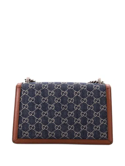 Pre-owned Gucci Dionysus Bag Gg Denim Small Shoulder Bag In Blue