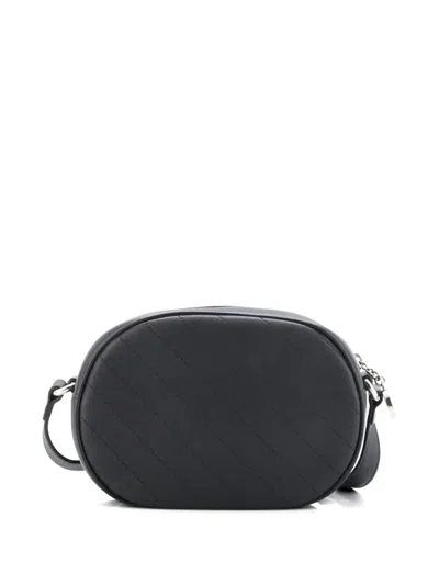 Pre-owned Gucci Blondie Nm Camera Shoulder Bag Diagonal Quilted Leather Small Crossbody Bag In Black