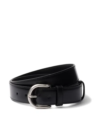 Prada Leather Belt In Black