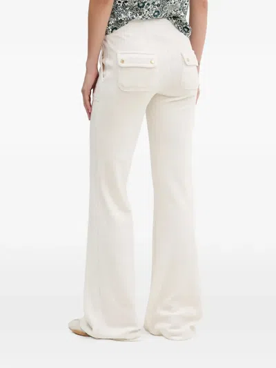 Juicy Couture Drawstring-fastening Pocket Trousers In Neutral
