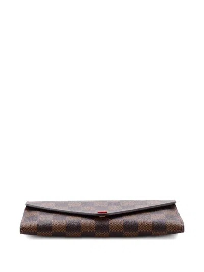 Pre-owned Louis Vuitton Josephine Wallet Nm Damier Small Wallets In Brown