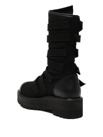 Yohji Yamamoto Buckle Boots In Black