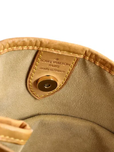 Pre-owned Louis Vuitton Galliera Handbag Damier Pm Hobo Bag In White