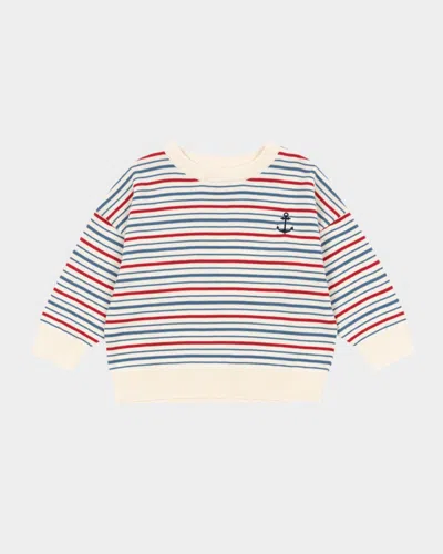 Konges Slojd Boy's Manis Organic Cotton Knit Sweater In Multi