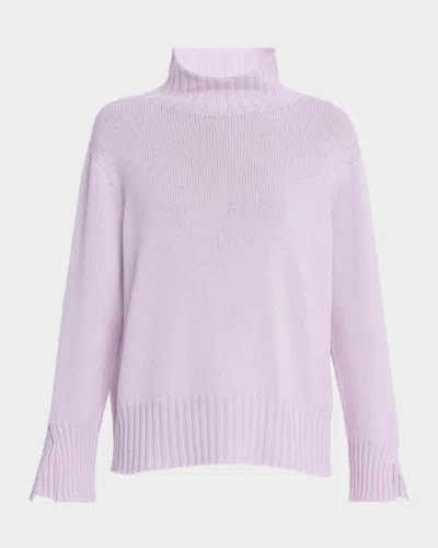 Oh My Goat Cashmere Turtleneck Sweater In Purple