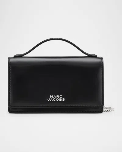 Marc Jacobs Mini Crossbody Bag Chain Strap Mirror Handle In Black
