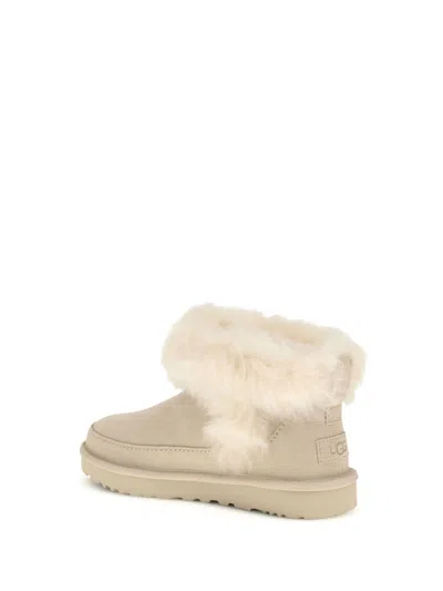 Ugg Classic Ultra Mini Chalet Ankle Boots In Animal Print