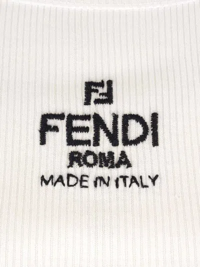 Fendi Tank Top In Neutral