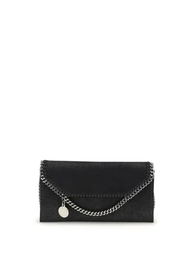 Stella Mccartney Falabella Continental Clutch Bag In Black
