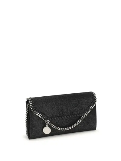 Stella Mccartney Falabella Continental Clutch Bag In Black