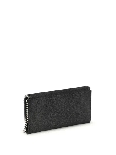 Stella Mccartney Falabella Continental Clutch Bag In Black