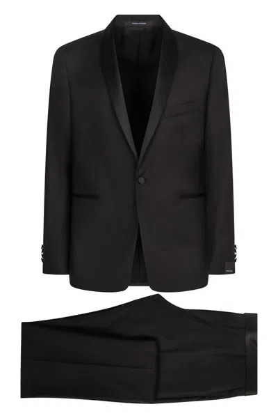 Tagliatore Two-piece Wool Suit In Black