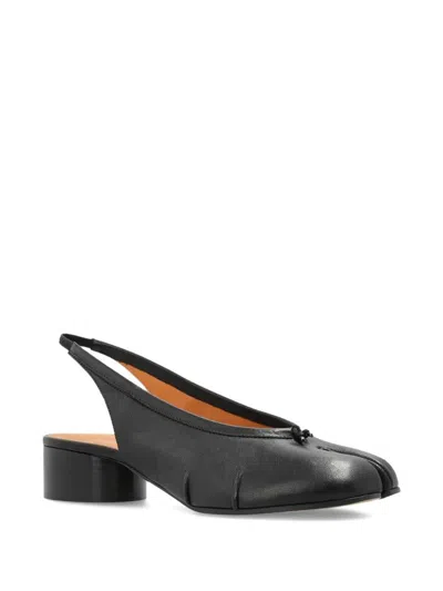Maison Margiela Tabi New Ballerina Slingbacks Shoes In Black