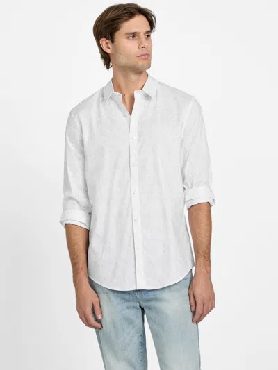 Guess Factory Glaston Paisley Shirt In White