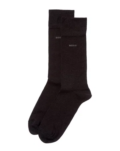 Hugo Boss 2pk Tom Socks In Black