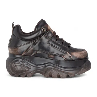 Buffalo 1339-14 Vntg - Women's Brown Platform Lace-up Sneakers In Brown
