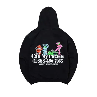 Market Gd X  Call My Pitcrew Hoodie In Black