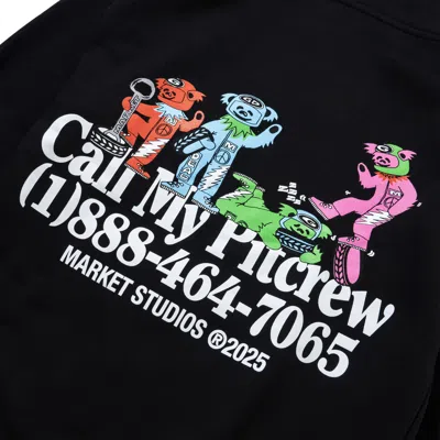 Market Gd X  Call My Pitcrew Hoodie In Black