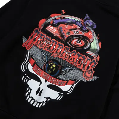 Market Gd X  Stealie Moto Bear Hoodie In Black