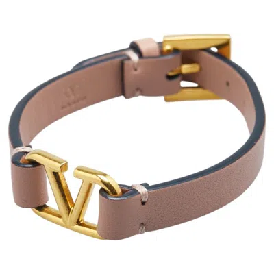 Pre-owned Valentino Garavani Leather Charm Bracelet () In Multi