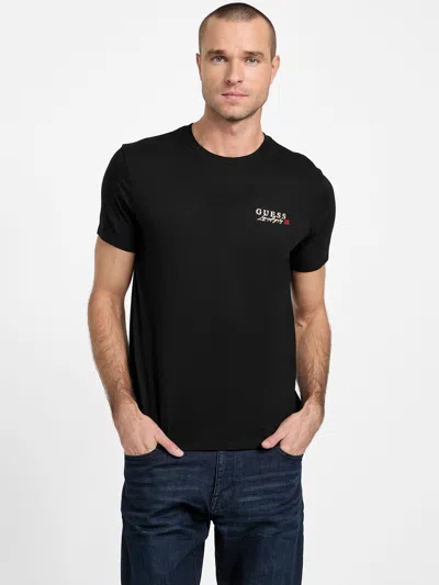 Guess Factory Hart Crewneck Tee In Black