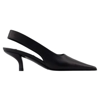 Totême Slingbacks - Toteme - Leather - Black In Black