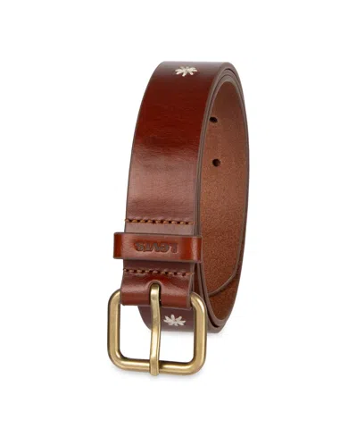 Levi's Women's Casual Floral Embroidered Belt In Brown