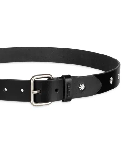 Levi's Women's Casual Floral Embroidered Belt In Black