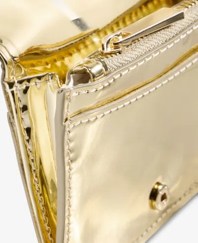 On 34th Angii Solid Zip-around Wallet, Macy's Exclusive In Gold