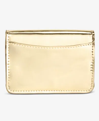 On 34th Angii Solid Zip-around Wallet, Macy's Exclusive In Gold