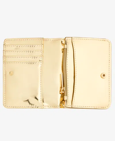 On 34th Angii Solid Zip-around Wallet, Macy's Exclusive In Gold