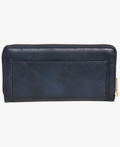 On 34th Angii Solid Zip-around Wallet, Macy's Exclusive In Blue