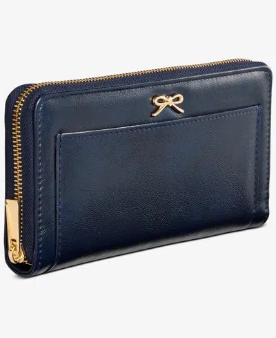 On 34th Angii Solid Zip-around Wallet, Macy's Exclusive In Blue