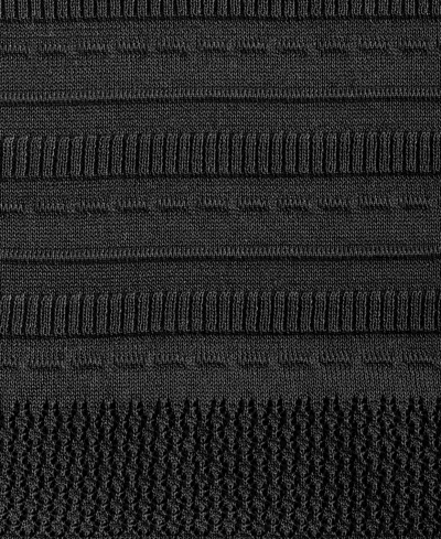 Inc International Concepts Women's Ruffled Pointelle Sweater, Macy's Exclusive In Black