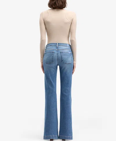7 For All Mankind Women's Mid Rise Dojo Tailorless Jeans In Blue