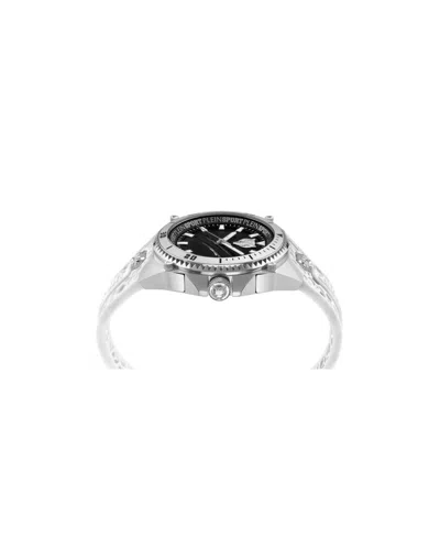 Plein Sport Mens Thunder Force 3 Hand Quartz White Silicone Strap 47mm In White