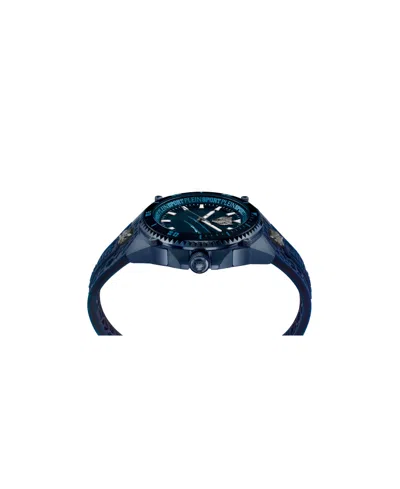 Plein Sport Mens Thunder Force 3 Hand Quartz Blue Silicone Strap 47mm In Blue