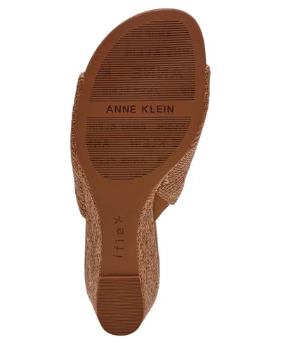 Anne Klein Women's Charisma Peep-toe Wedge Heel Sandals In Multi