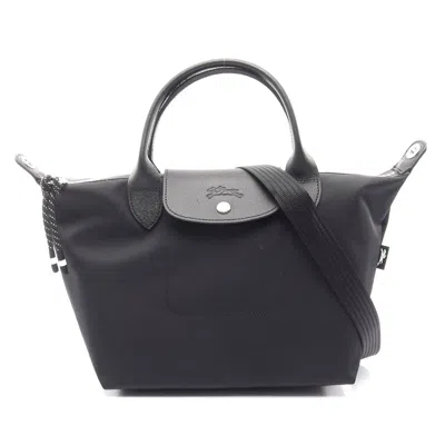 Longchamp Le Pliage Energy S Top Handle Bag In Black
